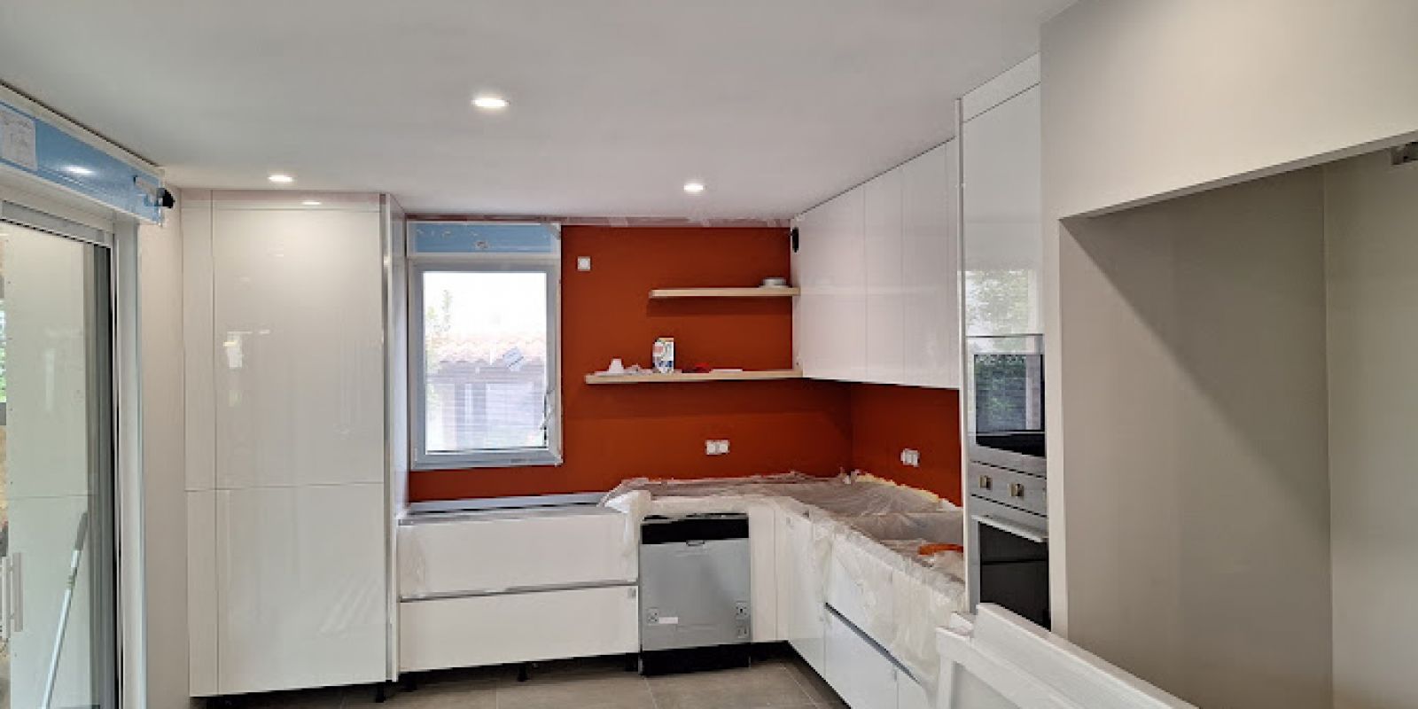 Cuisine rénovée avec peinture intérieure Maestria par MASSET PEINTURE à Toulouse