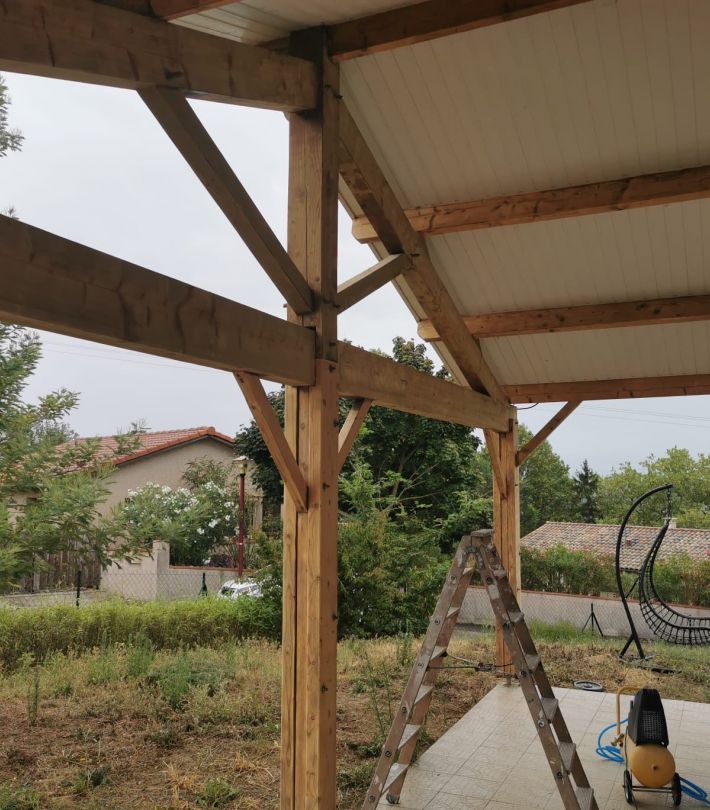 Rénovation de mur de clôture avec peinture extérieure à Cornebarrieu